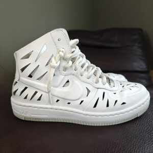 NIKE AF1 AIR FORCE 1 Mid Joli White Leather